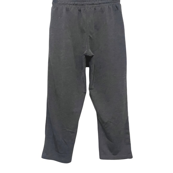 LEG3ND Women's Charcoal Gray Jogger Crop Sweatpants Drawstring Elastic Sz M - Picture 3 of 9